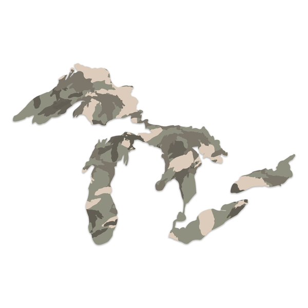 Great Lakes Camo XL Specialty Decal