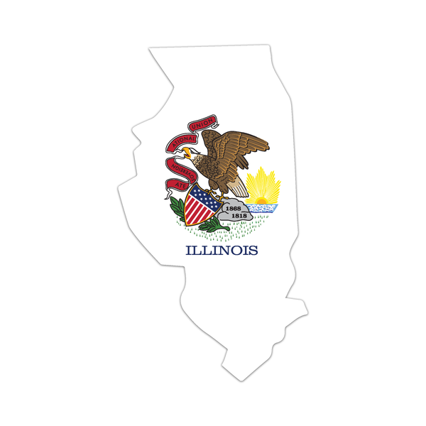 Illinois State Flag Decal