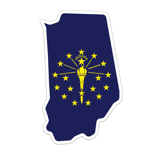 Indiana State Flag Decal