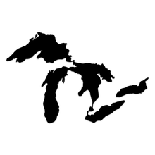 Load image into Gallery viewer, Great Lakes Proud Reflective Decal - Black
