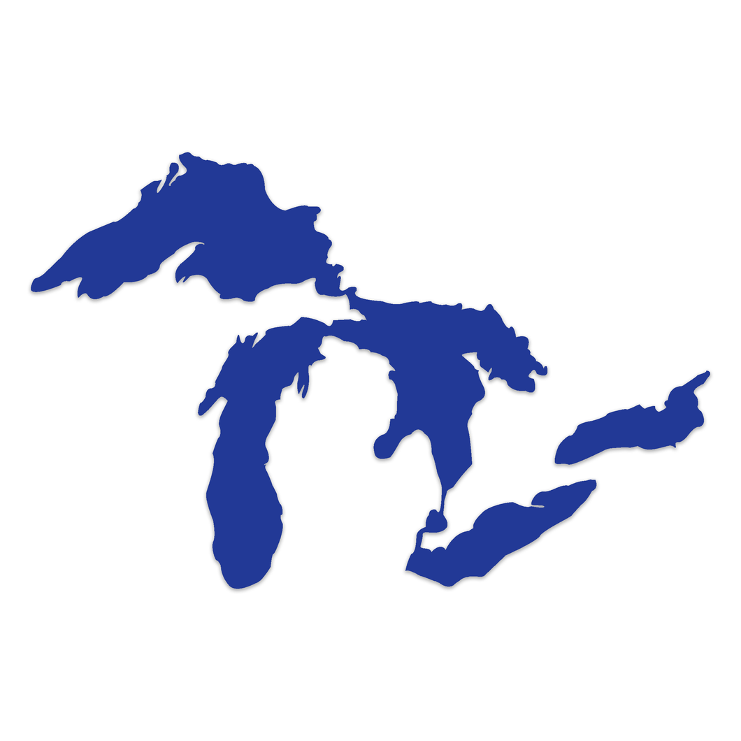 Great Lakes Proud Reflective Decal - Blue