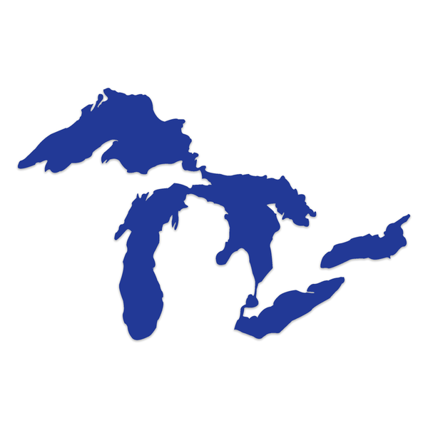 Great Lakes Proud Reflective Decal - Blue