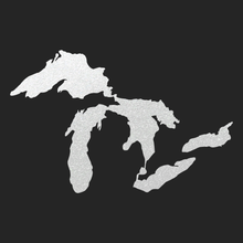 Load image into Gallery viewer, Great Lakes Proud Reflective Decal - Silver
