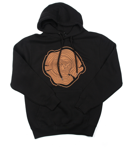 Great Lakes Tree Rings Hoodie (Black)