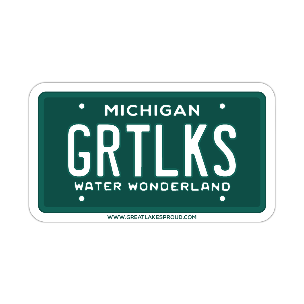 License Plate Sticker - Water Wonderland