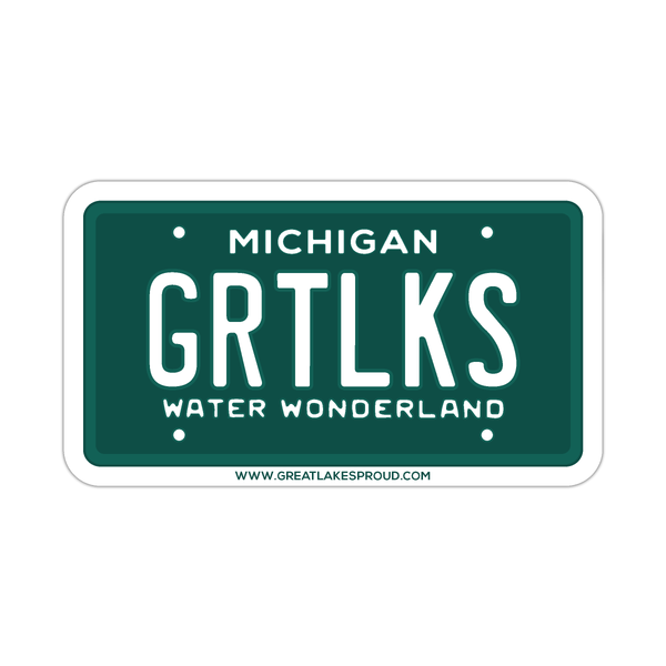License Plate Sticker - Water Wonderland