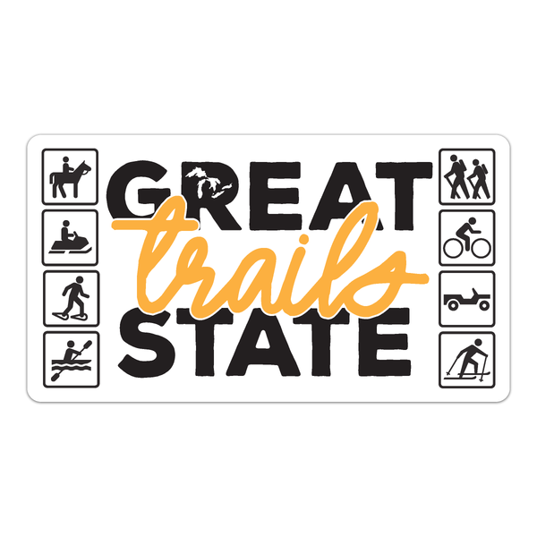 Great Trails State Sticker