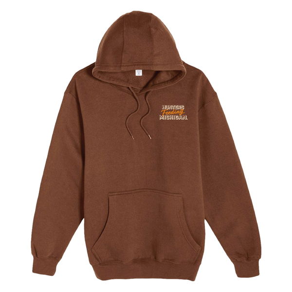 Hunters Feeding Michigan Hoodie (Brown)