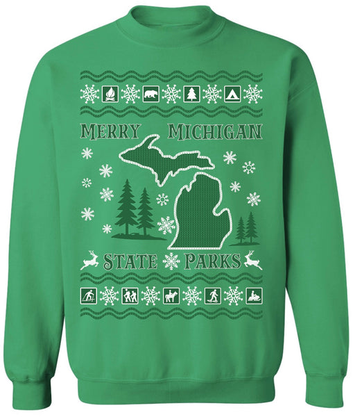 Merry Michigan State Parks Crewneck