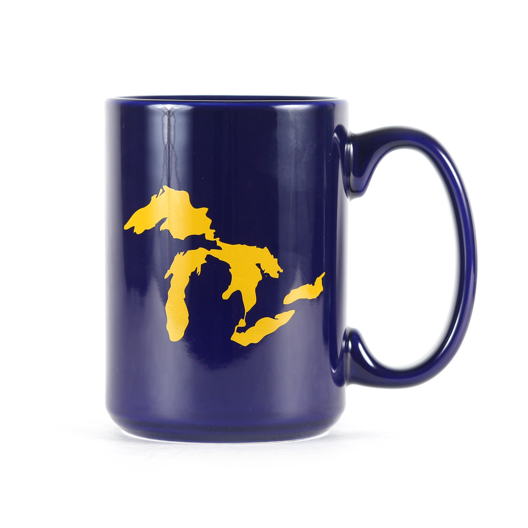 Great Lakes Coffee Mug (Maize & Blue)