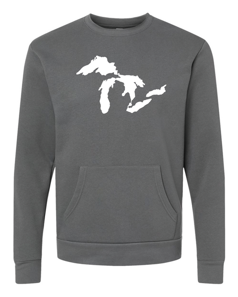 Great Lakes Pocket Crewneck (Grey)