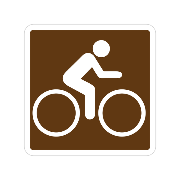 Biking Icon Sticker