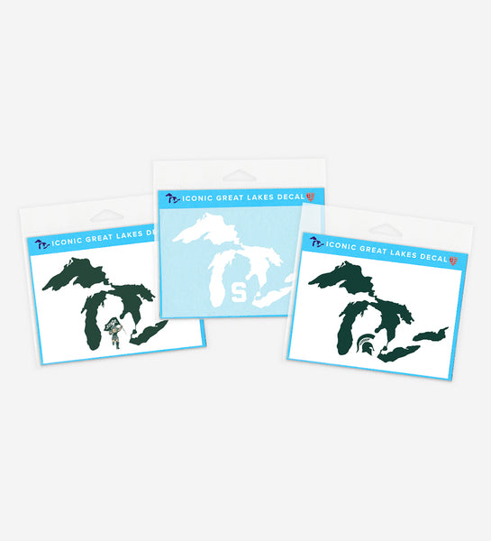 Great Lakes Proud NCAA MSU Decals (3-Pack)