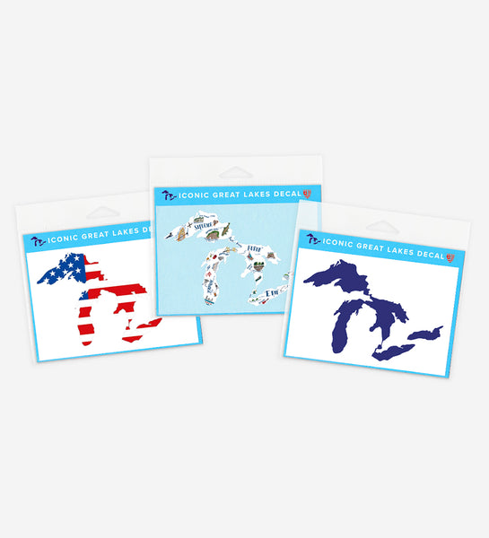 Great Lakes Proud USA Decals (3-Pack)