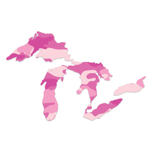 Great Lakes Proud Pink Camo Decal