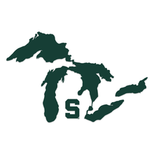 Load image into Gallery viewer, Great Lakes Proud NCAA MSU Decal (Green S)
