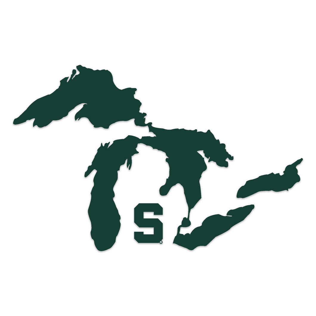 Great Lakes Proud NCAA MSU Decal (Green S)