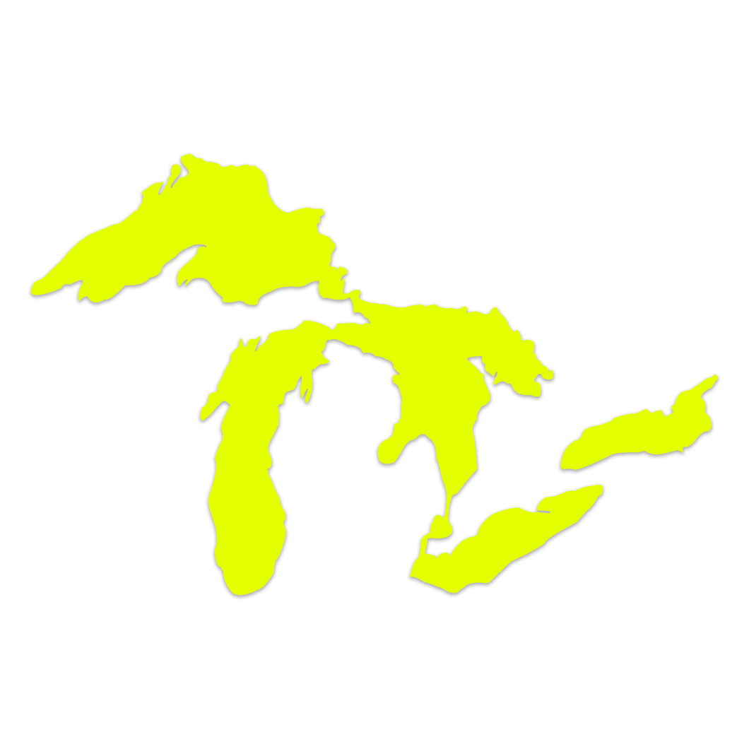 Great Lakes Proud Fluorescent Decal (Yellow)