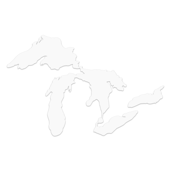 Great Lakes Proud Classic Decal (White)