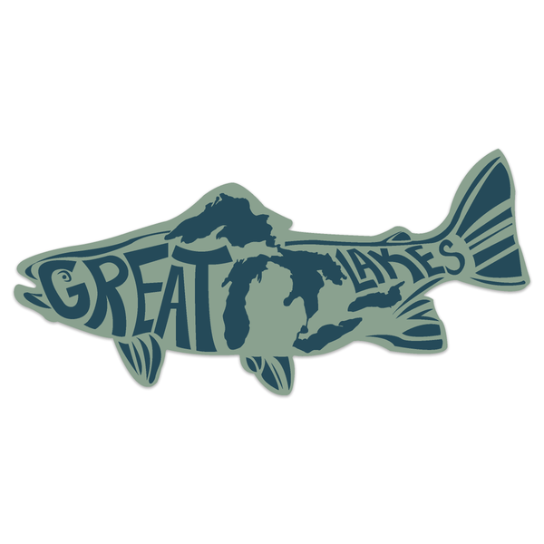 Great Lakes Proud Troutline Sticker