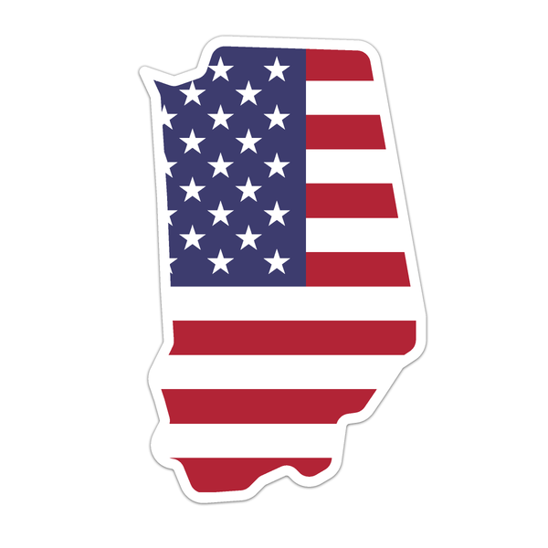 Indiana USA Flag Decal