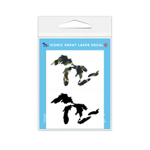 Load image into Gallery viewer, Great Lakes Proud Mini Decals - Camo &amp; Black
