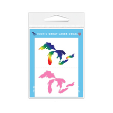 Load image into Gallery viewer, Great Lakes Proud Mini Decals - Rainbow &amp; Pink
