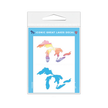 Load image into Gallery viewer, Great Lakes Proud Mini Decals - Sunset &amp; Light Blue
