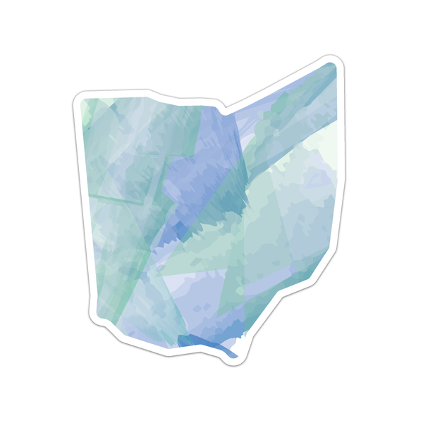 Ohio Watercolor Decal