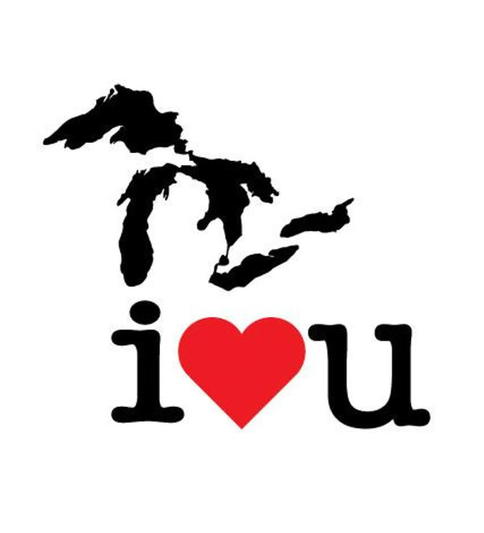 Great Lakes Proud I Love You Sticker